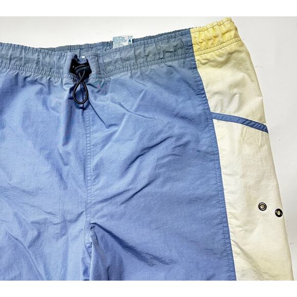 Sand n Sun Swim Board Shorts Men Size M Blue Mesh Lined STAINED WAIST BAND - Picture 3 of 10